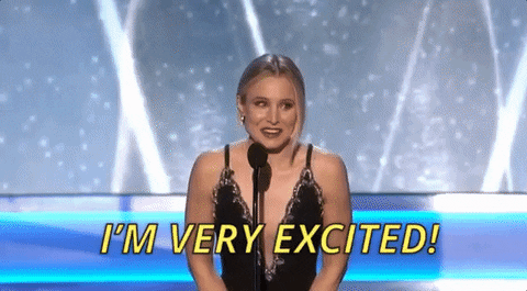Excited Kristen Bell GIF by SAG Awards - Find & Share on GIPHY