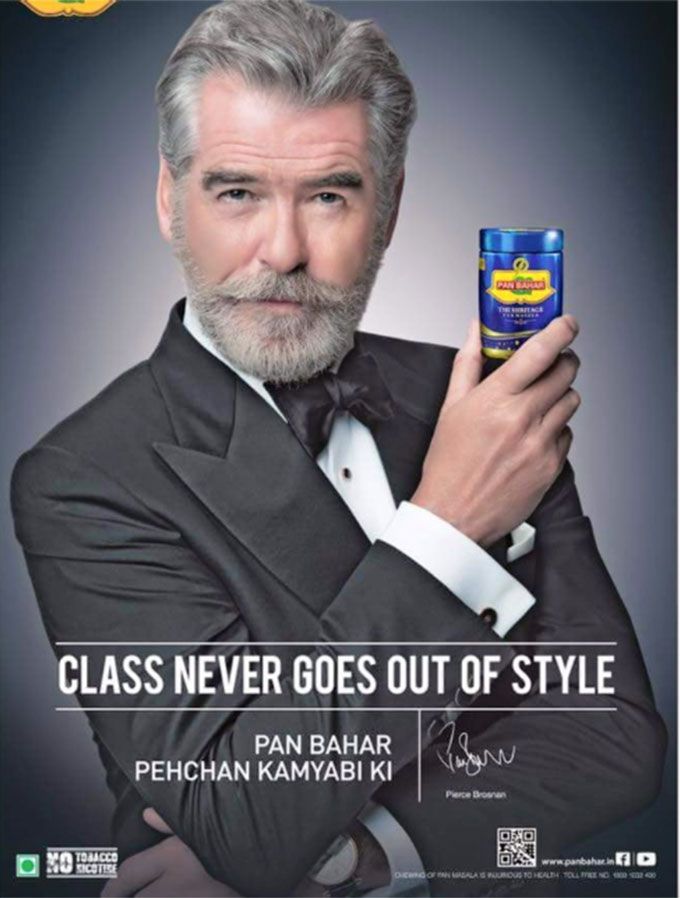 Pierce Brosnan Says He Was Cheated By The Paan Masala Brand Pan Bahar
