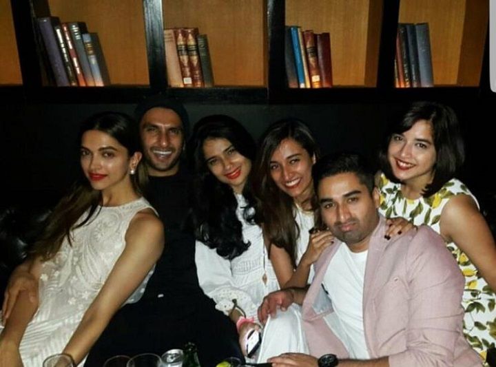 Deepika Padukone and Ranveer Singh with their friends | Source: Instagram |