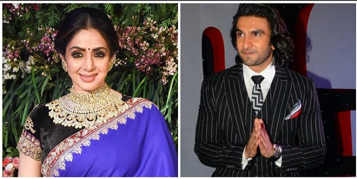 Ranveer Singh Makes A Special Gesture For The Late Sridevi