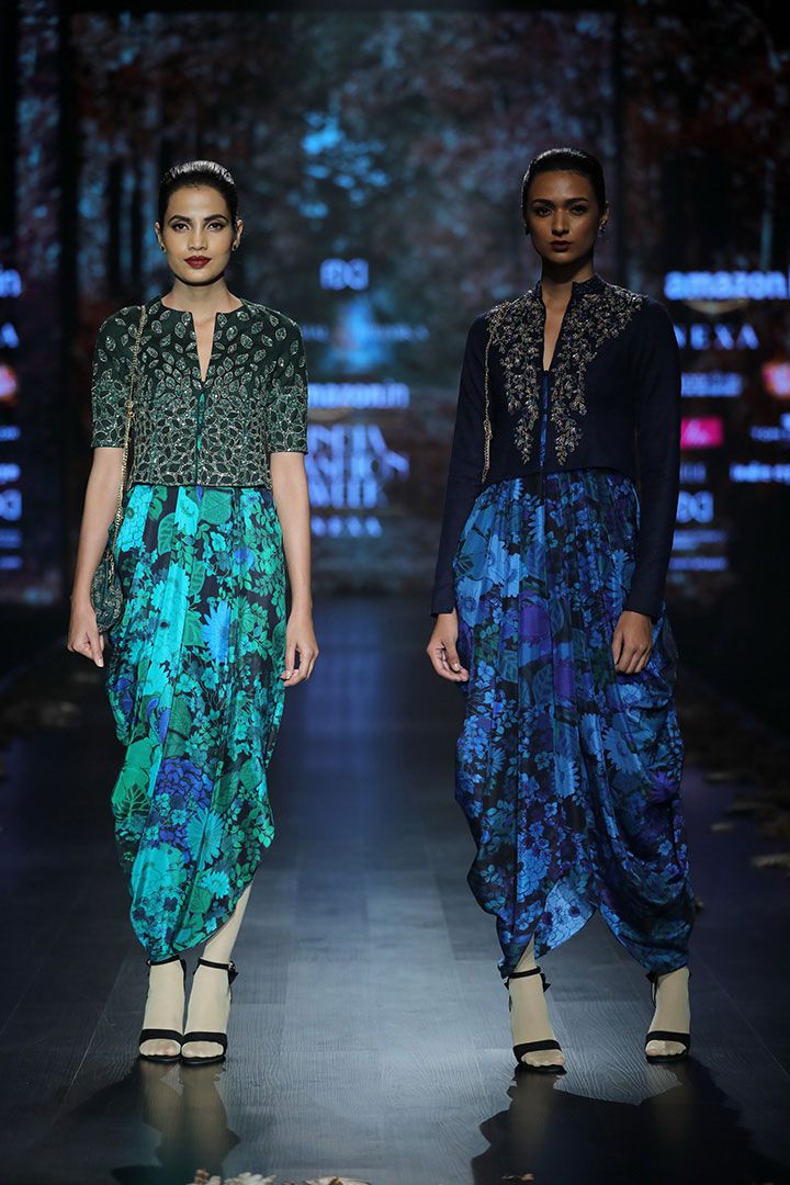 Shyamal & Bhumika at Amazon India Fashion Week AW18 in New Delhi