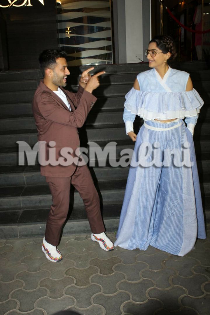 Anand Ahuja and Sonam Kapoor at Veere Di Wedding preview