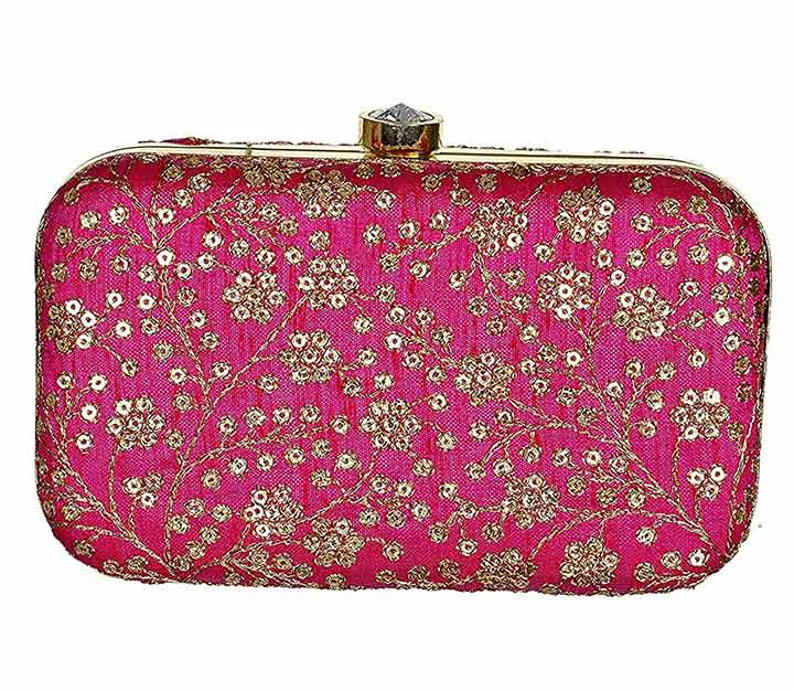 Tooba Hand Crafted Designer Box Clutch | Image Source: www.amazon.in