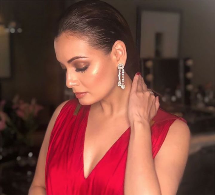 Dia Mirza Donning This Bold Red Look Will Make Your Heart Skip A Beat or Two