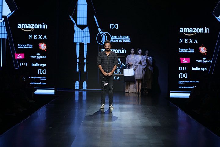 Abhi Singh at Amazon India Fashion Week AW18 in New Delhi