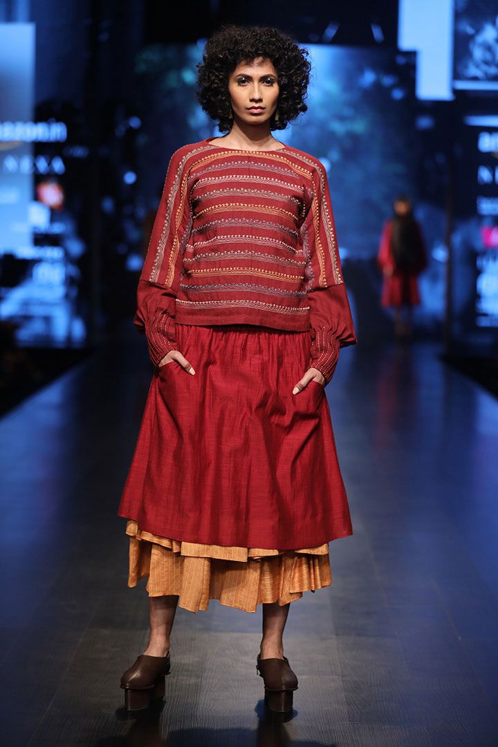 Aekatri By Charu Vij at Amazon India Fashion Week AW18 in Delhi.