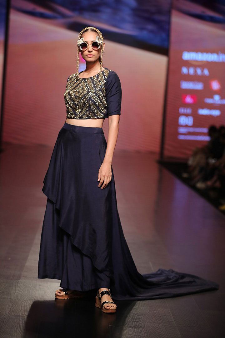 Liva presents Eshaa Amiin at Amazon India Fashion Week AW18 in New Delhi