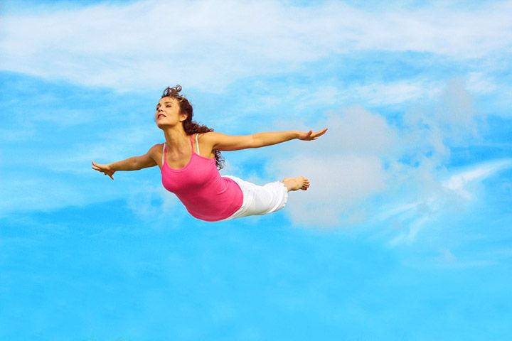 Woman Flying (Image Courtesy: Shutterstock)