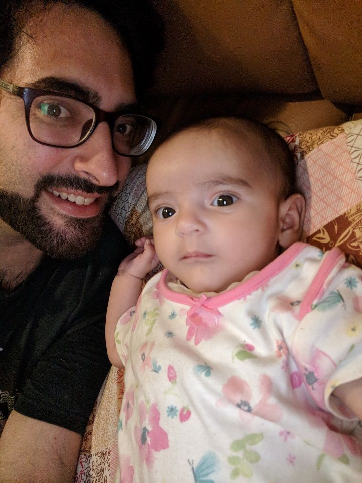 Mike Melli With His Daughter, Annaya Rose