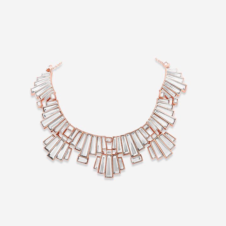 Bombay Deco Statement Mirror Choker Necklace (Source: Isharya)