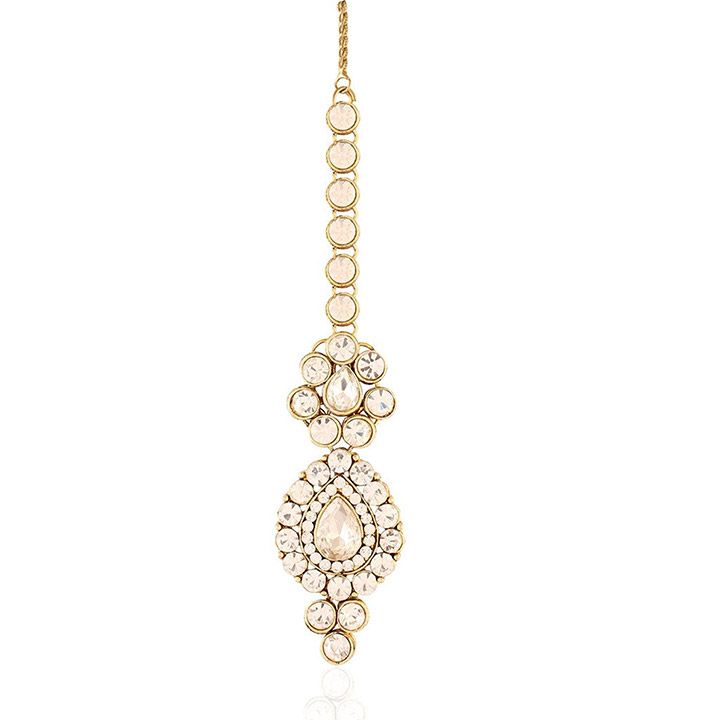 Jewels Traditional Gold Plated Maang Tikka for Women | Image Source: Amazon.com