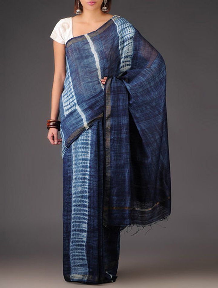 Naturally Dyed Sari | Image Source: www.jaypore.com