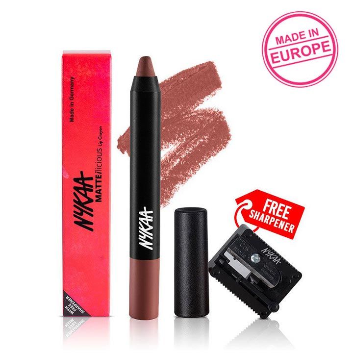 Nykaa MATTE-ilicious Crayon Lipstick Next Level Nude - 04