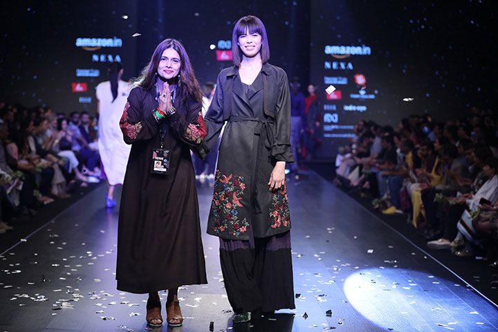 Liva presents Pinnacle By Shruti Sancheti at Amazon India Fashion Week AW18 in New Delhi