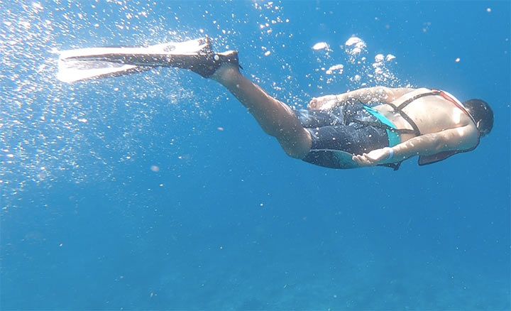 Rehan Snorkelling In Maldives
