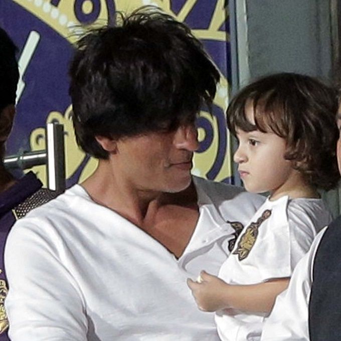 Just Some Photos Of AbRam Khan Playing On His Phone During An IPL Match