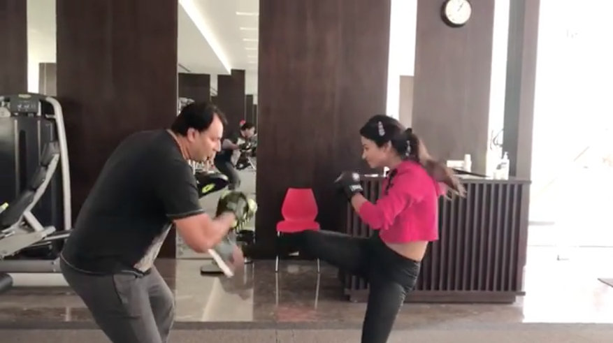 This Video Of Hina Khan Kickboxing Will Make You Want To Hit The Gym