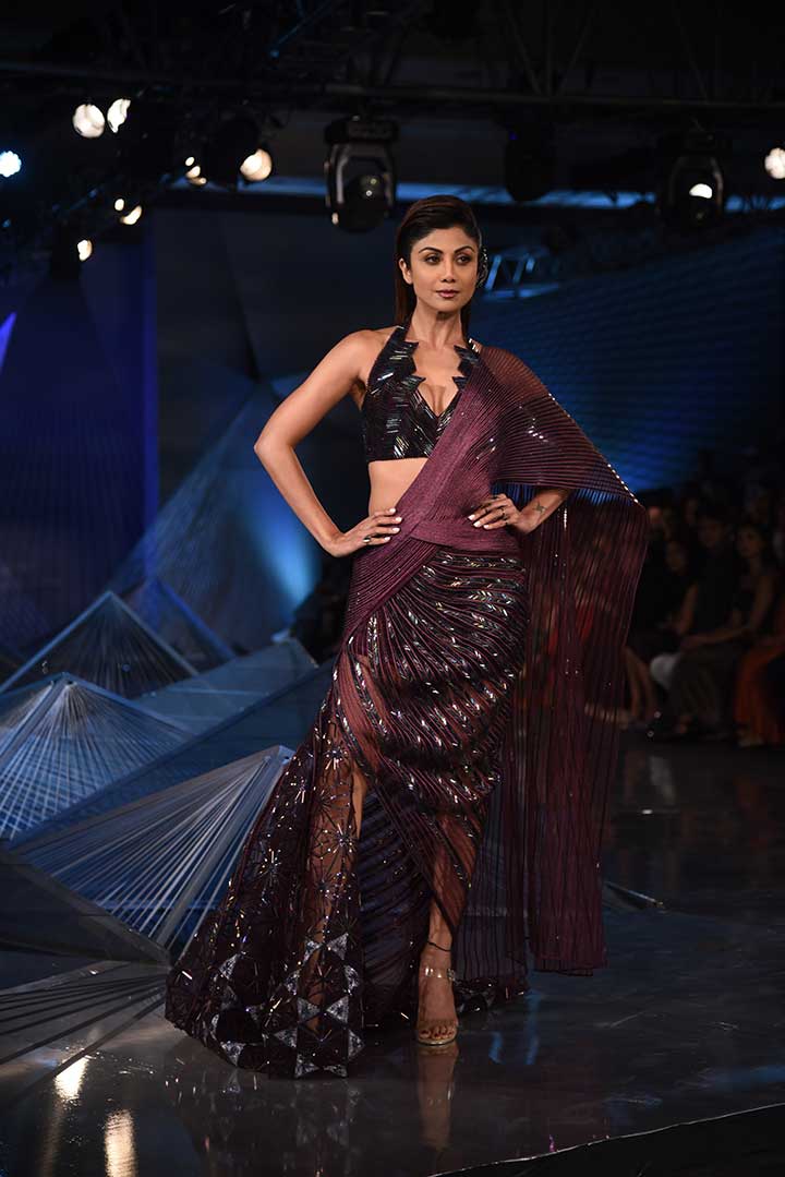 Shilpa Shetty for Amit Aggarwal at India Couture Week 2018