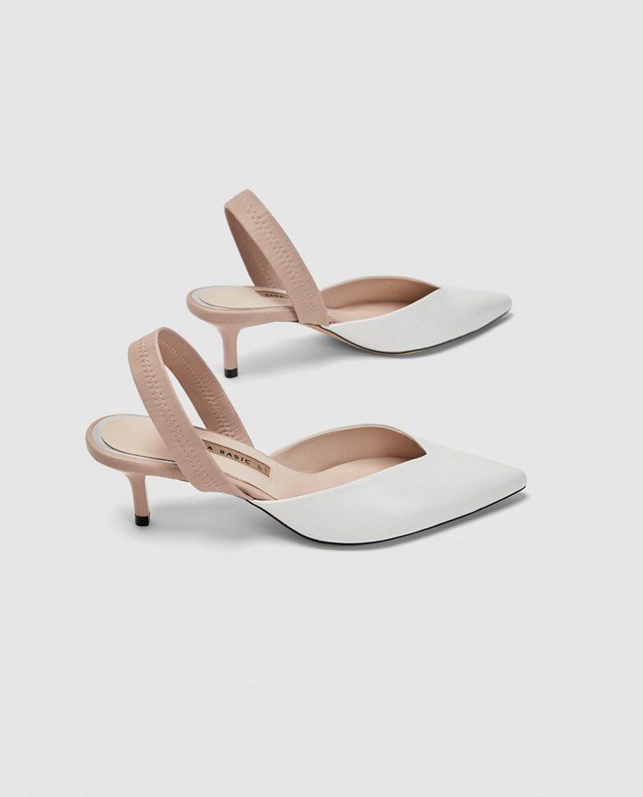 White Pointed Toe Heels (Source:Zara)