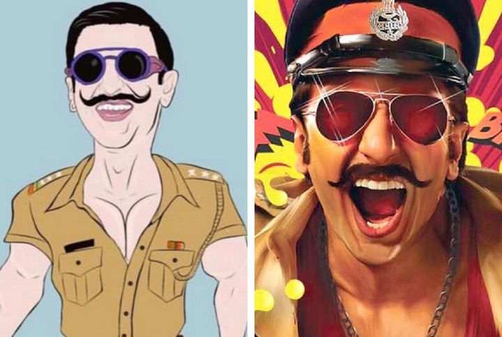 Check Out Ranveer Singh’s Epic Caricature From Simmba