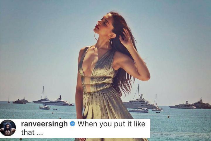 Ranveer Singh Can’t Stop Commenting On Deepika Padukone’s Cannes Pictures