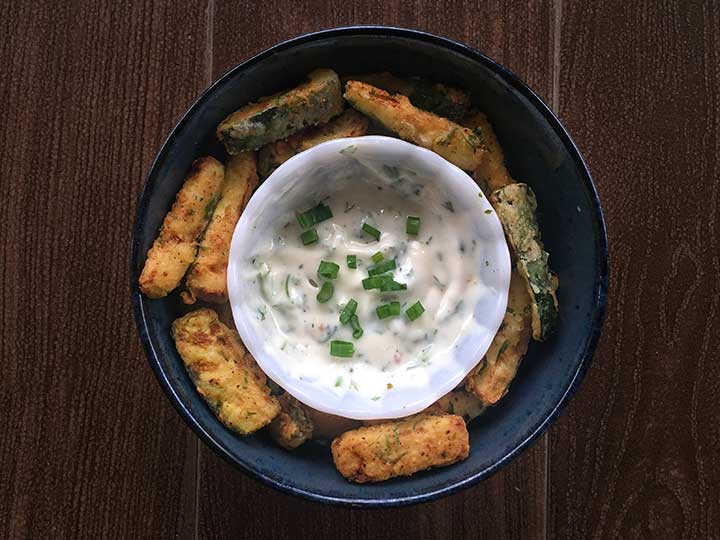 This Zucchini Fries With Coriander Mayo Recipe Will Make You Forget All About Zoodles