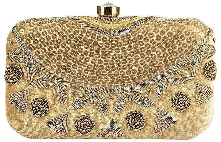 Tooba Handcrafted Box Clutch | Image Source: www.amazon.in