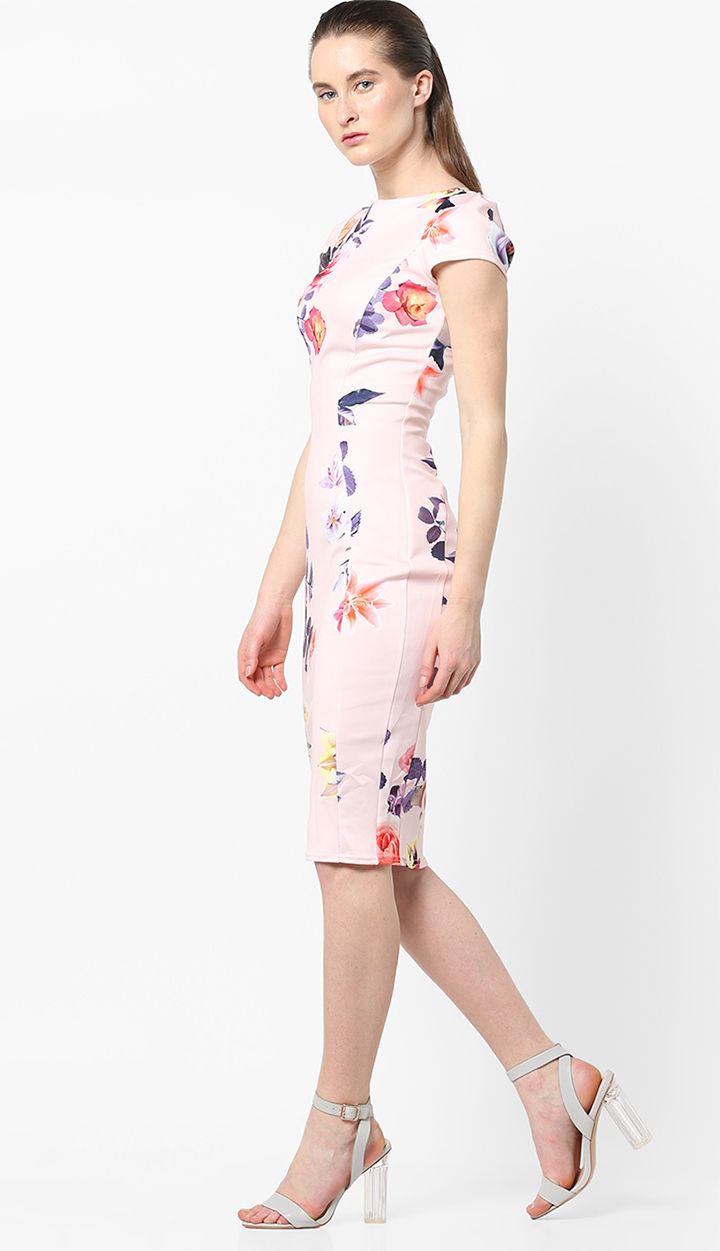 Closet London- Floral Print Bodycon Dress | Image Source: Ajio.com