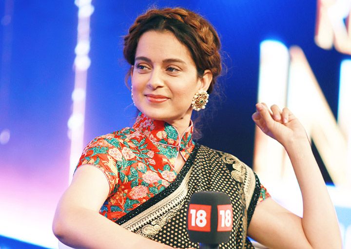 Kangana Ranaut’s Indo-Chinese Sari From Sabyasachi’s Newest Collection Has All Our Attention