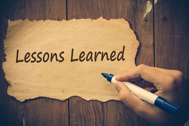 Lessons Learned (Image Courtesy: Shutterstock)
