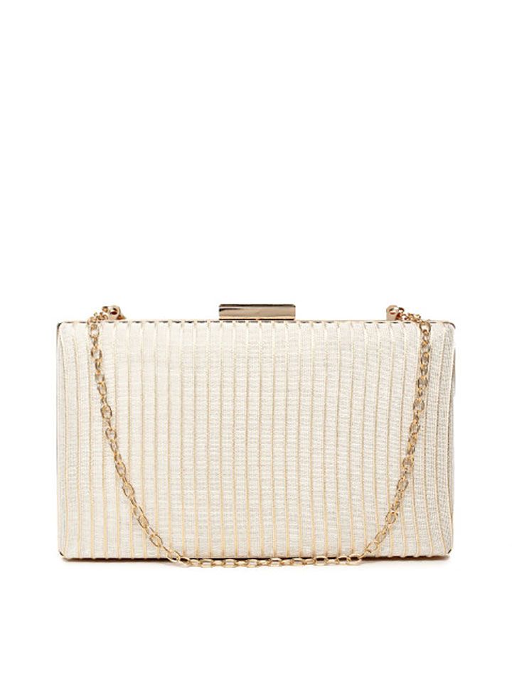 ToniQ Beige Textured Clutch | Image Source: Myntra.com