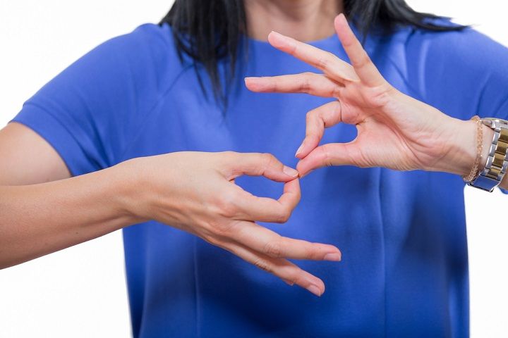 Woman Communicating In Sign Language (Image Courtesy: Shutterstock)