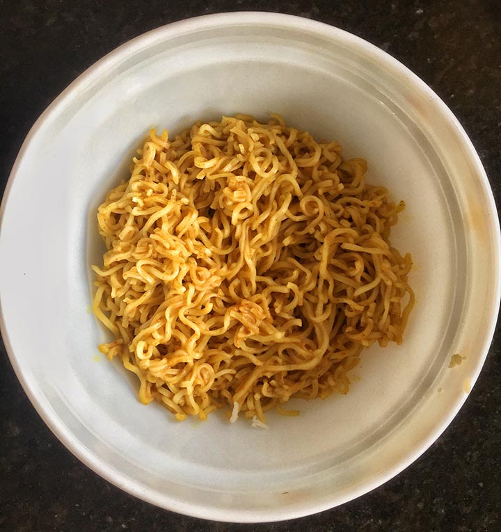 Step-1: Make Maggi As Per Packet Instructions