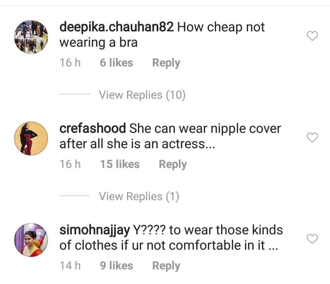 Comments on Parineeti Chopra's video