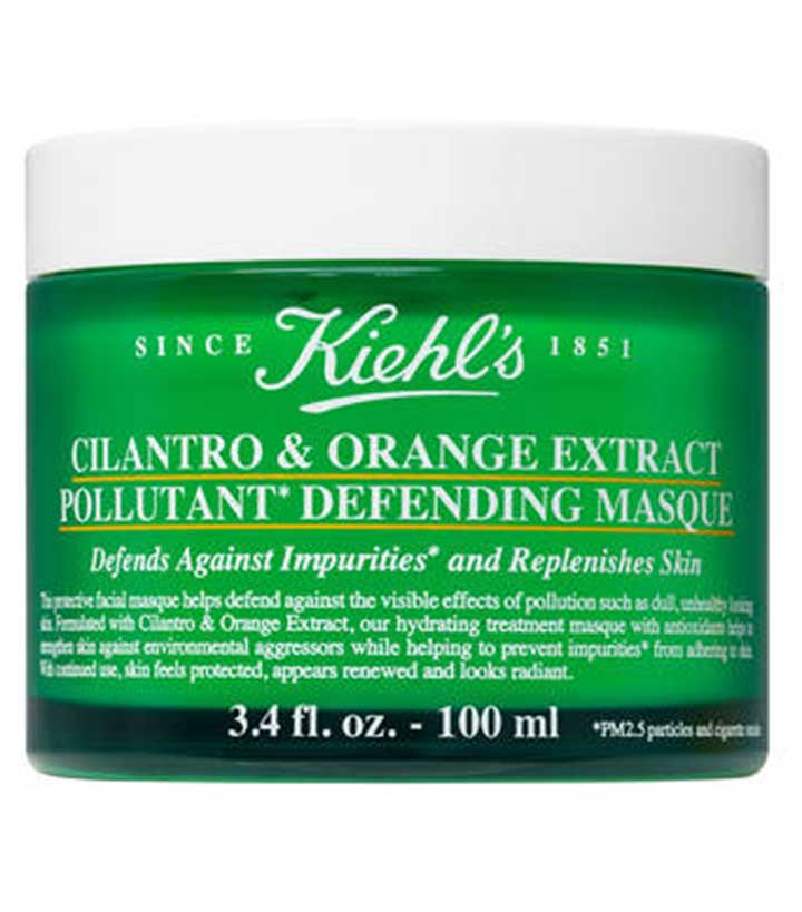 Kiehls Cilantro & Orange Extract Pollutant Defending Masque (Source: kiehl's.com)