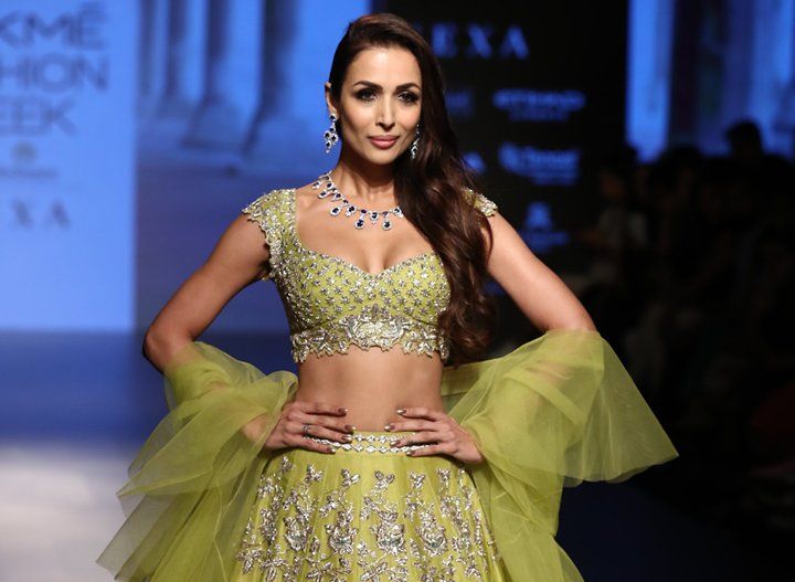 Malaika Arora For Anushree Reddy at Lakme Fashion Week Winter/Festive 2018