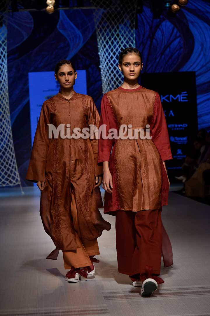 KHADI AND VILLAGE INDUSTRIES COMMISSION PRESENTS- THE THIRD FLOOR CLOTHING at Lakme Fashion Week Winter/Festive 2018 | Source: Viral Bhayani