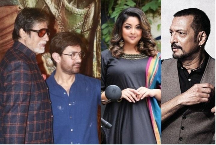 Amitabh Bachchan, Aamir Khan, Tanushree Dutta and Nana Patekar
