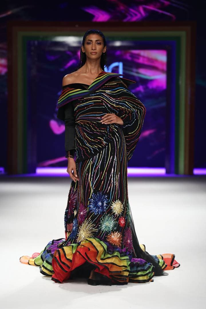 Collection by Manish Malhotra for the Rainbow collection at LMIFW SS'19