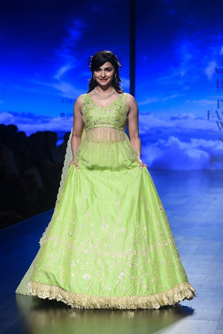 Prachi Desai for Architha Narayanam at Lotus Make-Up India Fashion Week Spring Summer 2019