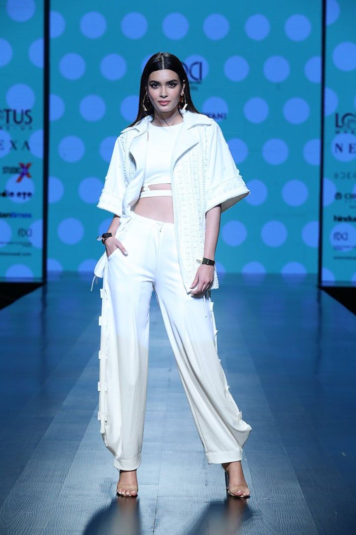 Diana Penty for Vidhi Wadhwani at Lotus Make-Up India Fashion Week Spring Summer 2019