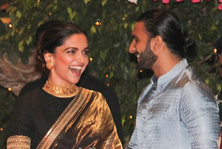 Deepika Padukone and Ranveer Singh at Ambani's party