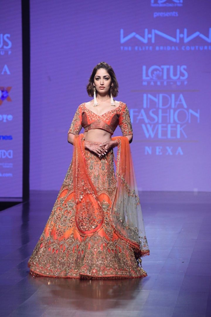 Yami Gautam for WNW at Lotus Make-Up India Fashion Week Spring Summer 2019