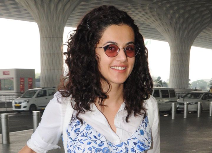 Taapsee Pannu’s Airport Look Will Make You Ditch Your Handbag—For Good!