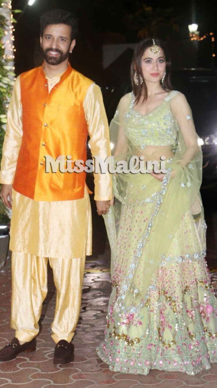 Aamir Ali and Sanjeeda Sheikh at Shilpa Shetty's Diwali Party 2018