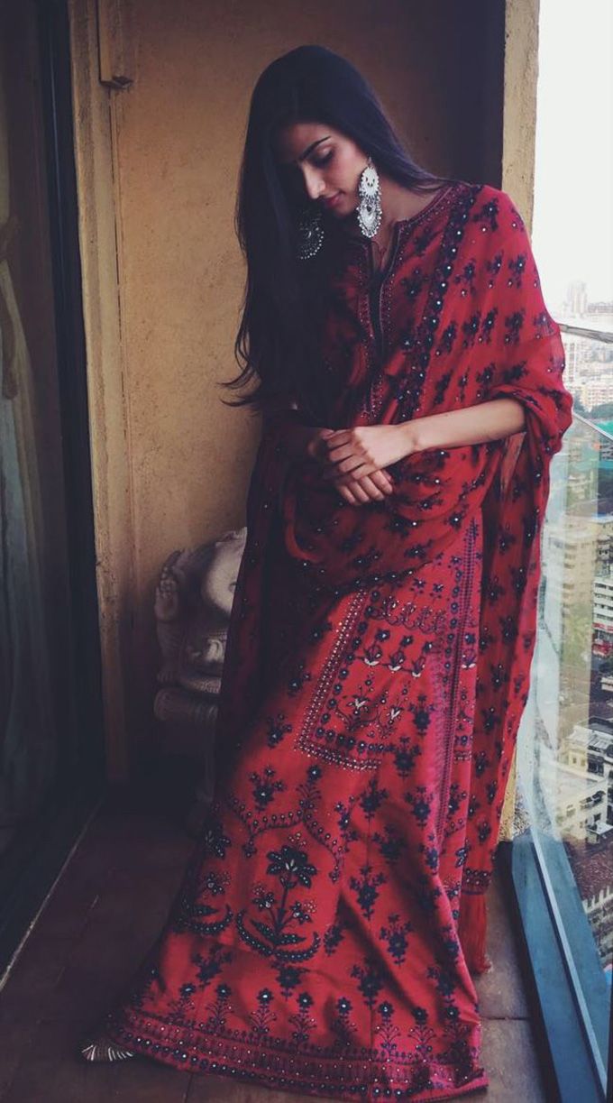 Amazon.com: Fashion_Dream Athiya Shetty Style Bridal Red Lehenga Choli For  Women With Blouse and Dupatta Set (Stitch) : Clothing, Shoes & Jewelry