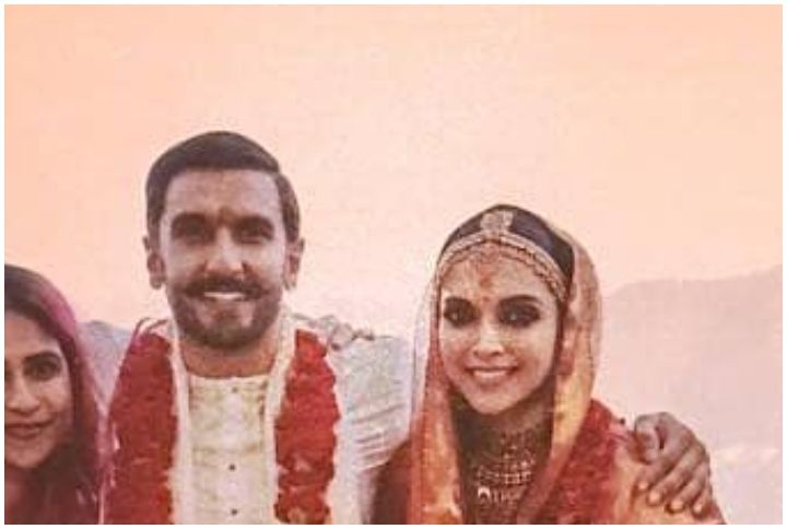 UNSEEN PHOTO: Deepika Padukone &#038; Ranveer Singh Pose With His Team After Their Wedding