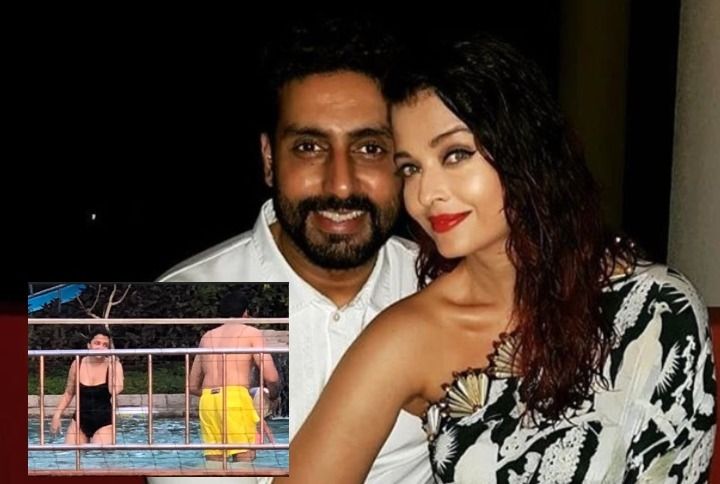Photos: Aishwarya Rai &#038; Abhishek Bachchan Enjoy Some Pool Time In Goa