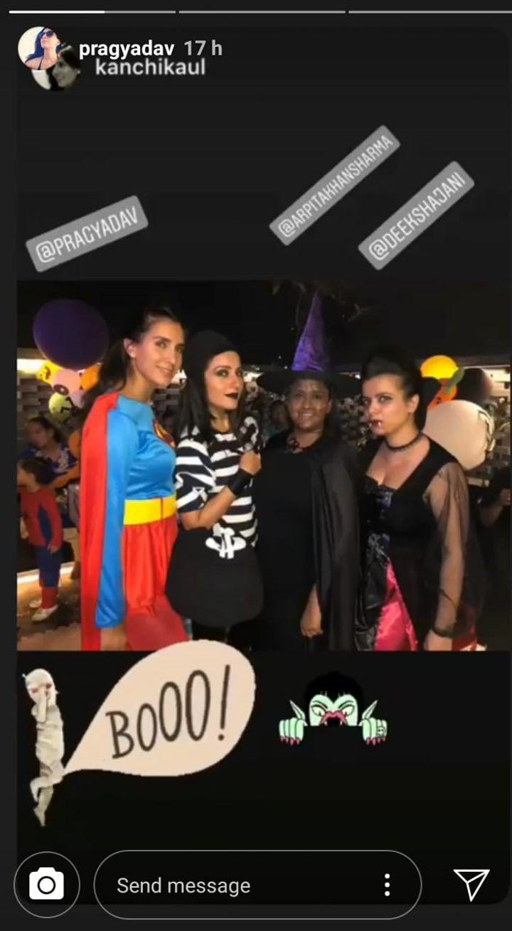 Arpita Khan's Halloween party (Source: Instagram @pragyadav)