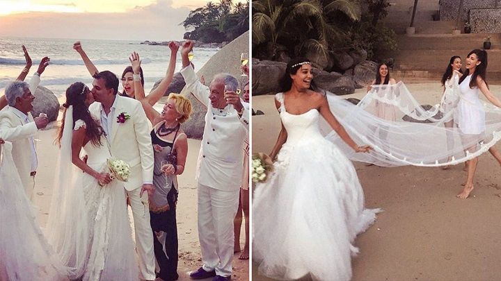 Photos: Lisa Haydon Recreates Her Wedding Moment With Hubby Dino Lalvani On Their Second Anniversary